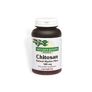  Natures Bounty Chitosan, Natural Marine Fiber, 500mg, 120 