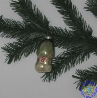 Russian Soviet glass Christmas ornament SMALL HOUS  