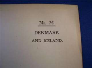 DENMARK & ICELAND MAP 1902 Topo Copenhagen, Faroe Isle  