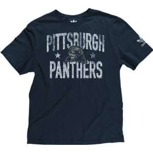   Panthers Vintage T Shirt adidas Navy Crackle Print NCAA Retro T Shirt