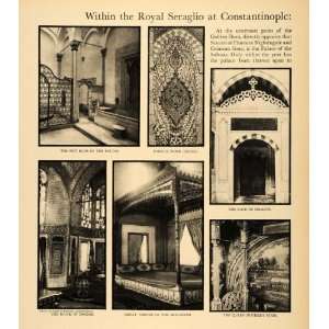  1930 Print Constantinople Royal Seraglio Abdul Decor 
