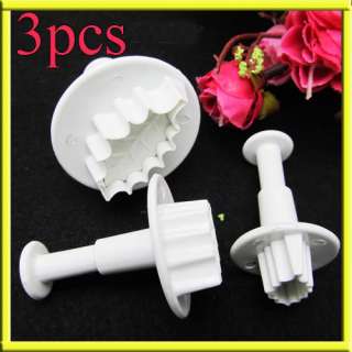 3x Holly Leaf Cake Decorating Plunger Cutter Pastry Sugarcraft Fondant 