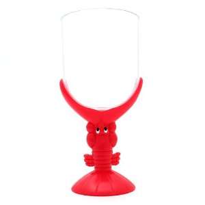  Crawfish Plastic Wine Glass 