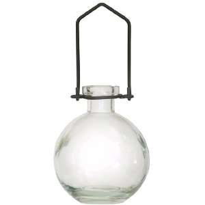 Hanging Flower or Rooting Bottle, Recycled Glass   8.5oz Clear Audrey 