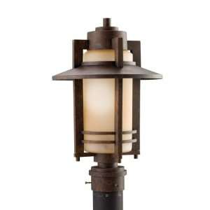  Kichler Creston 1 Light Outdoor Post Lamp 9959AGZ Aged 