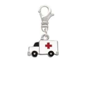  Ambulance with Cross Clip On Charm Arts, Crafts & Sewing