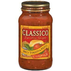 Classico Spicy Tomato & Pesto Pasta Sauce, 24 oz  Grocery 