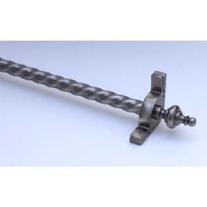 36 Dynasty Roped Tubular Stair Rod Set with Smooth Brackets Urn 