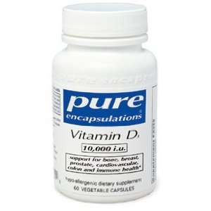  Pure Encapsulations Vitamin D3 10000 iu 60vc Health 