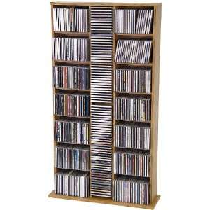  CD / DVD / Video Storage Unit with Oak Finish [KD MM 356 