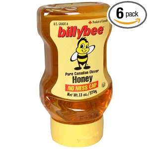 Billy Bee Honey Upside Down, 13 Ounce Bottles (Pack of 6)  