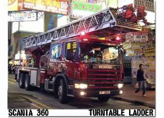 China HongKong Fire truck SCANIA 360 52M TL SUPERDETAIL 176 