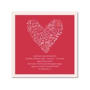  Valentines Day Party Invitations   Scrawled Love By 