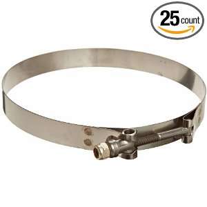 Murray Stainless Steel 300 T Bolt Hose Clamp, Stainless Steel Screw, 6 