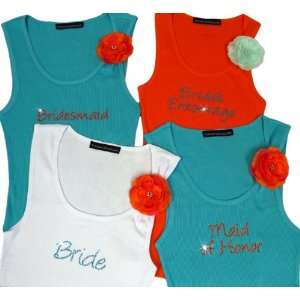  Personalized Bride and Bridesmaid Tanks Health & Personal 