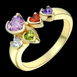  Darcie   Elegant Gold Family Ring   Custom Made to your 
