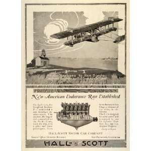  1918 Ad Hall Scott Motor Loughead Seaplane F1 Hall scott A 