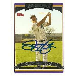  San Diego Padres Scott Hairston Signed 2006 Topps Card 