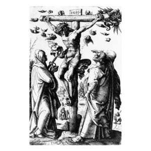 Jesus Christ, Christ on the Cross, Etching by Daniel Hopfer, 1490 1536 