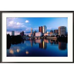  Scioto River in Front of City Skyline, Columbus, United 