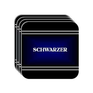  Personal Name Gift   SCHWARZER Set of 4 Mini Mousepad 