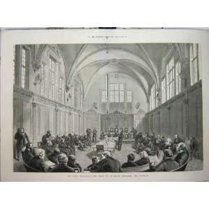  1875 LONDON SCHOOL BOARD OFFICES THAMES EMBANKMENT