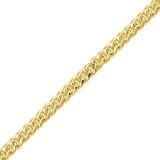 14K Gold over Silver 22 5.50 mm Miami Cuban Link Chain  