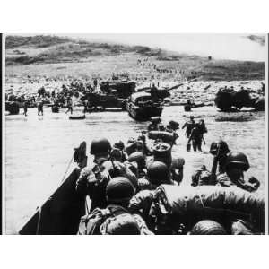 Troops Landing on Omaha Beach Normandy France as Part of the Allied D 