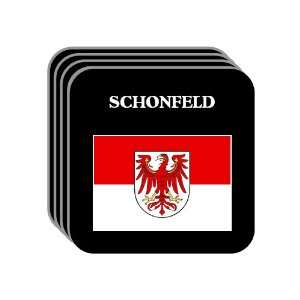  Brandenburg   SCHONFELD Set of 4 Mini Mousepad Coasters 