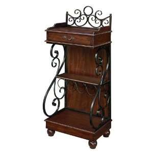  Hardwood and Bronze Serving Cabinet