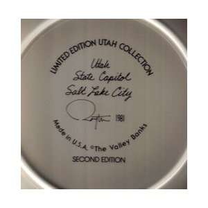  Utah State Capital Limited Edition Utah Collection Plate 