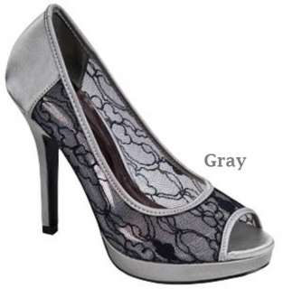   Heels Open Toe Meshy Platform Dress Sandals Women Shoes Size 5.5 to 11