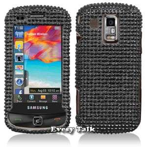 for Samsung Rogue Phone Covers Cases Black Rhinestones  