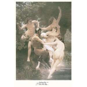  Nymphs And Satyr By William a Bouguereau Highest Quality 