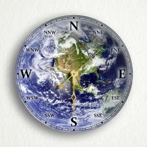  Earth Satellite Image 6 Silent Wall Clock (Includes Desk 