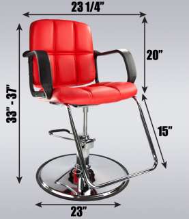   Classic Hydraulic PVC Barber Chair Hair Styling Salon Beauty  