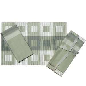 Avignon 8 Piece Placemat and Napkin Gift Set (Taupe)  