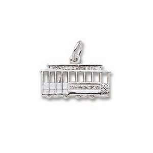  San Fran Cablecar Charm   10k Yellow Gold Jewelry