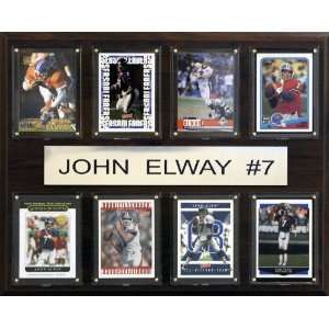  NFL Denver Broncos John Elway Eight Card Plaque Sports 