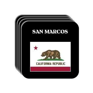  US State Flag   SAN MARCOS, California (CA) Set of 4 Mini 