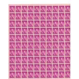  Abraham Lincoln Sheet of 100 x 4 Cent US Postage Stamps 