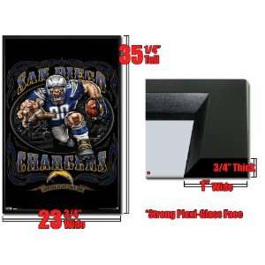  Framed San Diego Chargers Poster Running Back Fr 1066 