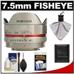  Samyang 7.5mm f/3.5 UMC Fisheye Manual Focus Lens (Silver 
