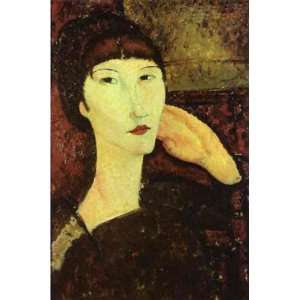  Oil Painting Adrienne   Woman with Bangs Amedeo 