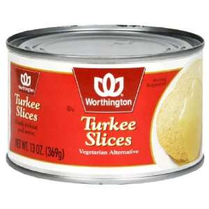 Worthington, Turkee Slices Msg, 13 Ounce  Grocery 