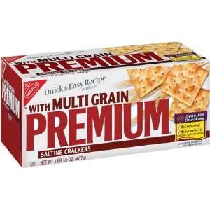 Nabisco Premium Saltine Crackers with Multigrain   12 Pack  