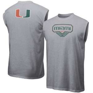 Nike Miami Hurricanes Ash Basketball Sleeveless T shirt  