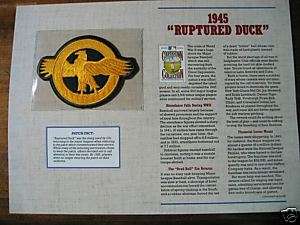 Willabee Ward 1945 Ruptured Duck Patch Patches  