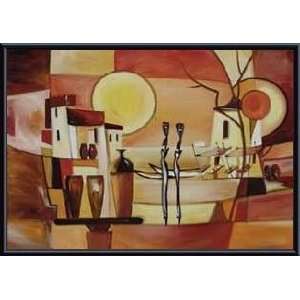   Market I   Artist Alfred Gockel  Poster Size 23 X 31