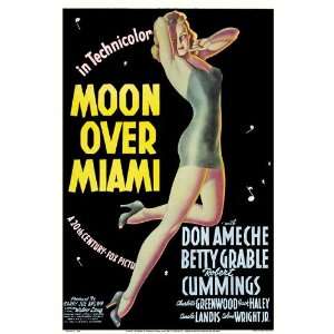  Moon Over Miami (1941) 27 x 40 Movie Poster Style B